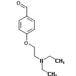 structure of CAS# 15182-94-2, 4-[2-(Diethylamino)Ethoxy]Benzaldehyde;4-(2-(Diethylamino)-Ethoxy)-Benzaldehyde;MFCD00065286;NSC35496
