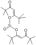 结构式 CAS# 152248-67-4, 氧代二(2,2,6,6-四甲基-3,5-庚烷二酮)-钛