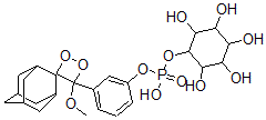 CAS#: 152305-53-8， [3-(3'-Methoxyspiro[Adamantane-2,4'-Dioxetane]-3'-Yl)Phenyl] (2,3,4,5,6-Pentahydroxycyclohexyl) Hydrogen Phosphate