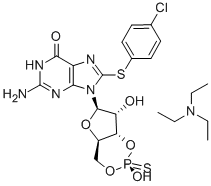 CAS#: 153660-04-9， 8-[(4-Chlorophenyl)Thio]-Guanosine Cyclic 3',5'-[Hydrogen (R)-Phosphorothioate]