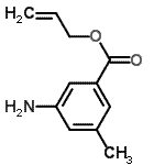 结构式 CAS# 153775-25-8, 烯丙基3-氨基-5-甲基苯甲酸酯