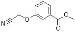 结构式 CAS# 153938-40-0, 3-(氰基甲氧基)苯甲酸甲酯
