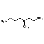 structure of CAS# 15404-06-5, N-Butyl-N-Methyl-1,2-Ethanediamine;1,2-ethanediamine, N-butyl-N-methyl-;2-(N-Methyl-N-butylamino)ethylamine;N-(2-aminoethyl)-N-butyl-N-methylamine