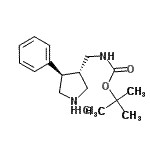 CAS#: 154206-10-7， 2-Methyl-2-Propanyl {[(3S,4R)-4-Phenyl-3-Pyrrolidinyl]Methyl}Carbamate Hydrochloride (1:1)