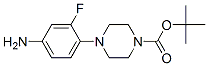 structure of CAS# 154590-35-9, 4-(4-Amino-2-Fluorophenyl)-1-Piperazinecarboxylic Acid 1,1-Dimethylethyl Ester