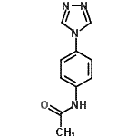 结构式 CAS# 154594-15-7, N-[4-(4H-1,2,4-三唑-4-基)苯基]乙酰胺