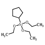 结构式 CAS# 154733-91-2, 环戊基(三乙氧基)硅烷