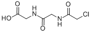 structure of CAS# 15474-96-1, Chloroacetyl-Glycyl-Glycine;2-[[2-[(2-Chloro-1-Oxoethyl)Amino]-1-Oxoethyl]Amino]Acetic Acid;2-[2-(2-Chloroethanoylamino)Ethanoylamino]Ethanoic Acid;Chloroacetyldiglycine