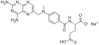 结构式 CAS# 15475-56-6, 甲氨蝶呤钠盐