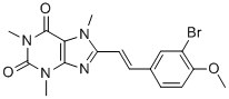 CAS#: 155271-51-5， 8-[2-(3-Bromo-4-Methoxyphenyl)Ethenyl]-1,3,7-Trimethylpurine-2,6-Dione