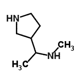 CAS#: 155322-92-2， N-Methyl-1-(3-Pyrrolidinyl)Ethanamine