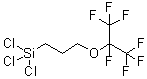 structure of CAS# 15538-93-9, Trichloro[3-[1,2,2,2-Tetrafluoro-1-(Trifluoromethyl)Ethoxy]Propyl]-Silane;Trichloro-[3-[1,2,2,2-Tetrafluoro-1-(Trifluoromethyl)Ethoxy]Propyl]Silane;Nsc139839;3-(Heptafluoroisopropoxy)Propyltrichlorosilane
