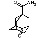 structure of CAS# 155396-16-0, 4-Oxo-1-Adamantanecarboxamide;4-oxo-1-adamantanecarboxamide;4-oxoadamantane-1-carboxamide;MFCD01825847