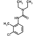 CAS 登录号：15545-55-8， 3-(3-氯-2-甲基苯基)-1,1-二乙基脲