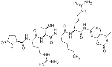 CAS#: 155575-02-3， 5-Oxo-L-Prolyl-L-Arginyl-L-Threonyl-L-Lysyl-N-(4-Methyl-2-Oxo-2H-1-Benzopyran-7-Yl)-L-Argininamide