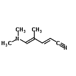 CAS 登录号：155656-10-3， (2E,4E)-5-(二甲基氨基)-4-甲基-2,4-戊二烯腈