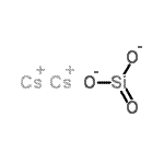 structure of CAS# 15586-77-3, Dicesium oxosilanediolate;Cesium metasilicate;CESIUM SILICATE (META)