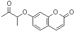 structure of CAS# 156006-08-5, 7-[(3-Oxo-2-Butanyl)Oxy]-2H-Chromen-2-One;2H-1-benzopyran-2-one, 7-(1-methyl-2-oxopropoxy);2H-1-benzopyran-2-one, 7-(1-methyl-2-oxopropoxy)-;7-(1-methyl-2-oxopropoxy)-2H-chromen-2-one