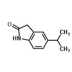 structure of CAS# 156232-25-6, 5-Isopropyl-1,3-Dihydro-2H-Indol-2-One;1,3-dihydro-5-(1-methylethyl)-2H-Indol-2-one;5-isopropylindolin-2-one