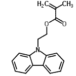 结构式 CAS# 15657-91-7, 2-(9H-咔唑-9-基)乙基甲基丙烯酸酯