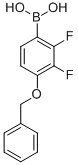 structure of CAS# 156635-87-9, [2,3-Difluoro-4-(Phenylmethoxy)Phenyl]-Boronic Acid;4-Benzyloxy-2,3-Difluorobenzeneboronic Acid 98%;4-Benzyloxy-2,3-Difluorobenzeneboronicacid98%;4-Benzyloxy-2,3-Difluorobenzeneboronic Acid