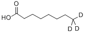 structure of CAS# 156779-05-4, Octanoic-8,8,8-D3 Acid