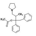 CAS#: 15686-97-2， 3-Methyl-1,2-Diphenyl-4-(1-Pyrrolidinyl)-2-Butanyl Acetate