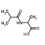 structure of CAS# 157170-72-4, N-Isobutyrylalanine;MFCD09046347;N-Isobutyrylalanine