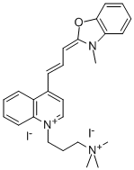 CAS#: 157199-62-7， 1-Propenyl]-1-[3-(Trimethylammonio) Propyl]-4-[3-(3-Methyl-2(3H)-Benzoxazolylidene)-Quinolinium Diiodide