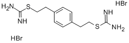 structure of CAS# 157254-60-9, Carbamimidothioic Acid C,C'-(1,4-Phenylenedi-2,1-Ethanediyl) Ester Hydrobromide (1:2);S,S'-(1,4-PHENYLENE-BIS(1,2-ETHANEDIYL))BIS-ISOTHIOUREA DIHYDROBROMIDE;1,4-Phenylene-Bis(1,2-Ethanediyl)Bis-Isothiourea  Dihydrobromide;1,4-PB-ITU DIHYDROBROMIDE