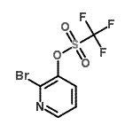 结构式 CAS# 157373-97-2, 2-溴-3-吡啶基三氟甲烷磺酸酯