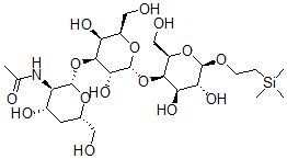 CAS#: 157553-88-3， N-[(2S,3R,4S,6S)-2-[(2R,3R,4S,5S,6R)-2-[(2R,3R,4R,5R,6R)-4,5-Dihydroxy-2-(Hydroxymethyl)-6-(2-Trimethylsilylethoxy)Oxan-3-Yl]Oxy-3,5-Dihydroxy-6-(Hydroxymethyl)Oxan-4-Yl]Oxy-4-Hydroxy-6-(Hydroxymethyl)Oxan-3-Yl]Acetamide