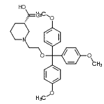 CAS#: 157604-55-2， (3S)-1-{2-[(4-Methoxytrityl)Oxy]Ethyl}-3-Piperidinecarboxylic Acid