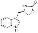 结构式 CAS# 157636-81-2, (4R)-4-(1H-吲哚-3-基甲基)-2-恶唑烷酮