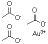 structure of CAS# 15804-32-7, Gold(3+) Triacetate;GOLD (III) ACETATE;gold acetate;Gold(iii) acetate