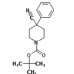 结构式 CAS# 158144-79-7, 2-甲基-2-丙基4-氰基-4-苯基-1-哌啶羧酸酯