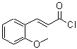 structure of CAS# 15851-91-9, (2E)-3-(2-Methoxyphenyl)Acryloyl Chloride;(E)-3-(2-methoxyphenyl)acryloyl chloride;(E)-3-(2-Methoxy-phenyl)-acryloyl chloride;3-(2-methoxyphenyl)acryloyl chloride