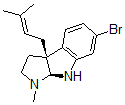 CAS#: 158642-05-8， (3aS,8bS)-6-Bromo-3-Methyl-8b-(3-Methylbut-2-Enyl)-1,2,3a,4-Tetrahydropyrrolo[2,3-b]Indole