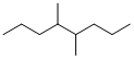 structure of CAS# 15869-96-2, 4,5-Dimethyloctane;Octane, 4,5-Dimethyl-