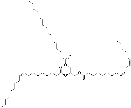 CAS#: 1587-93-5， 2-[(9Z)-9-Octadecenoyloxy]-3-(palmitoyloxy)propyl (9Z,12Z)-9,12-octadecadienoate