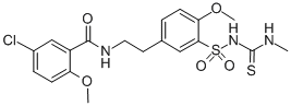 CAS#: 158751-64-5， 5-Chloro-2-Methoxy-N-[2-[4-Methoxy-3-[[[(Methylamino)Thioxomethyl]Amino]Sulfonyl]Phenyl]Ethyl]-Benzamide