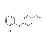 structure of CAS# 158771-11-0, 4-(2-Chlorophenoxy)Benzaldehyde;4-(2-Chloro-phenoxy)-benzaldehyde;MFCD07365210