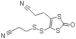 结构式 CAS# 158871-28-4, 3,3'-[(2-氧代-1,3-二硫杂环戊烯-4,5-二基)二硫烷二基]二丙腈
