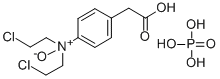 CAS#: 159126-29-1， 4-(Bis(2-chloroethyl)oxidoamino)benzeneacetic acid phosphate