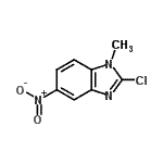 structure of CAS# 15965-66-9, 2-Chloro-1-Methyl-5-Nitro-1H-Benzimidazole;2-Chloro-1-methyl-5-nitro-1H-1,3-benzodiazole;2-chloro-1-methyl-5-nitro-1H-benzo[d]imidazole;MFCD09953108