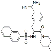 CAS#: 159702-07-5， 3-[(2S)-3-(4-Methylpiperidin-1-Yl)-2-(Naphthalen-2-Ylsulfonylamino)-3-Oxopropyl]Benzenecarboximidamide