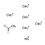 CAS#: 15975-93-6， Ammonium (1-Oxidoethylidene)Chromium - Carbon Monooxide (1:1:5)