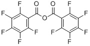 structure of CAS# 15989-99-8, 2 3 4 5 6-Pentafluorobenzoic Anhydride;2,3,4,5,6-Pentafluorobenzoic Acid [Oxo-(2,3,4,5,6-Pentafluorophenyl)Methyl] Ester;2,3,4,5,6-Pentafluorobenzoic Acid (2,3,4,5,6-Pentafluorobenzoyl) Ester;(2,3,4,5,6-Pentafluorophenyl)Carbonyl 2,3,4,5,6-Pentafluorobenzoate