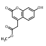 structure of CAS# 15991-13-6, Methyl (7-Hydroxy-2-Oxo-2H-Chromen-4-Yl)Acetate;(7-Hydroxy-2-oxo-2H-chromen-4-yl)-acetic acid methyl ester;methyl 2-(7-hydroxy-2-oxochromen-4-yl)acetate;MFCD01463811