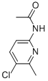 structure of CAS# 160115-16-2, N-(5-Chloro-6-Methyl-2-Pyridinyl)-Acetamide;N-(5-Chloro-6-Methylpyridin-2-Yl)Acetamide;6-Acetamido-3-Chloro-2-Methylpyridine;2-Acetamido-5-Chloro-6-Picoline